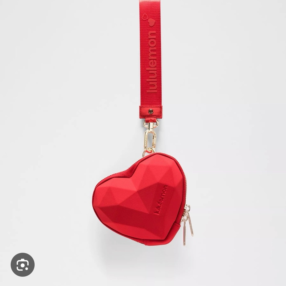 lululemon athletica Red Heart Key & Card Holder